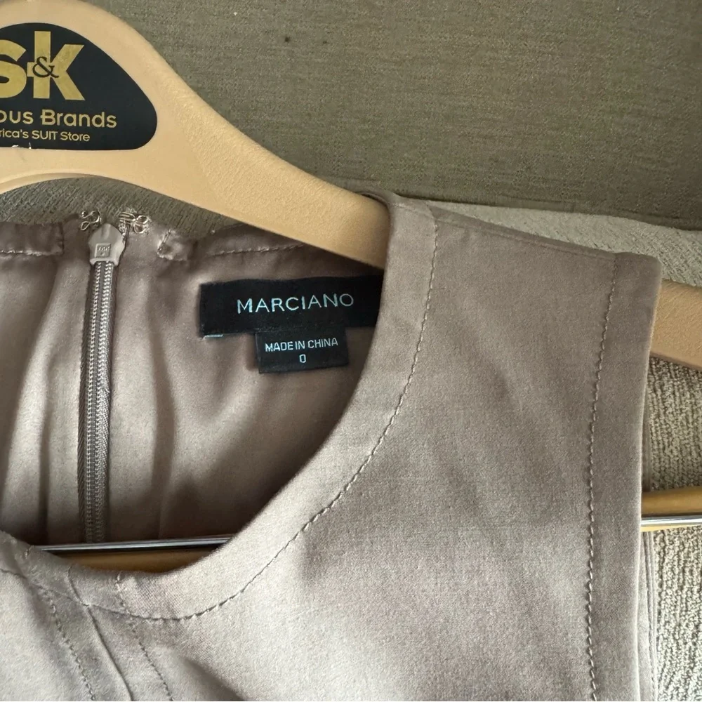 MARCIANO Sleeveless Taupe Midi Dress - Picture 7 of 7